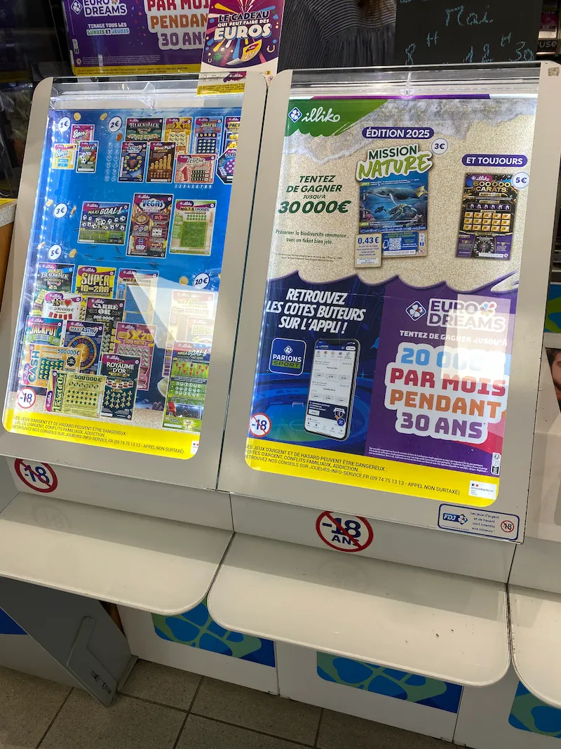L'espace dédié aux jeux FDJ